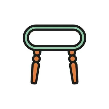 Coffee table icon vector design templates simple and modern Stock Illustration