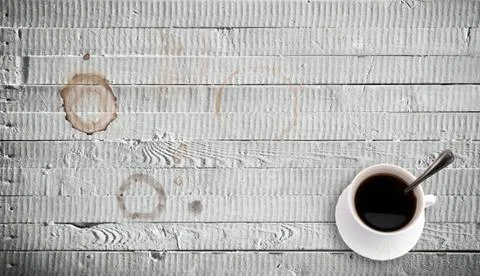 Coffee on a table Illustrazione stock