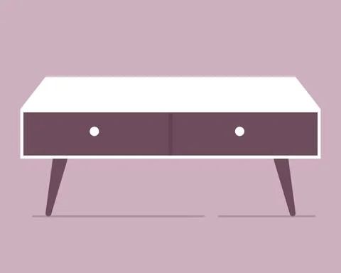 Coffee table Stock Illustration