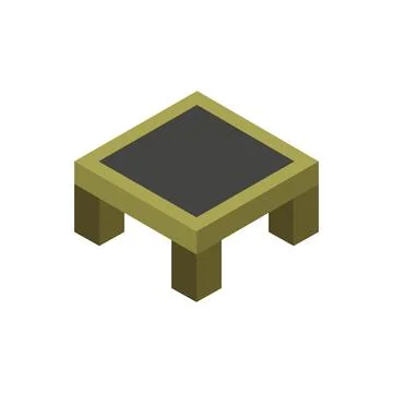 Coffee table isometric illustrated on background イラスト素材