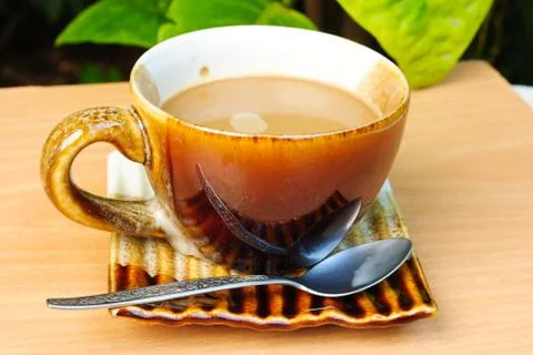 Coffee on table Stock Photos