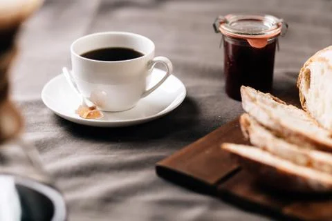 Coffee tabletop scene Stock Photos