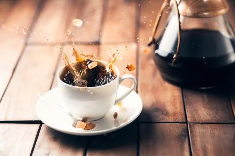 Coffee tabletop scene Stock Photos