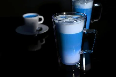 Coffee tableware in an abstract approach in macro photography Stock Photos