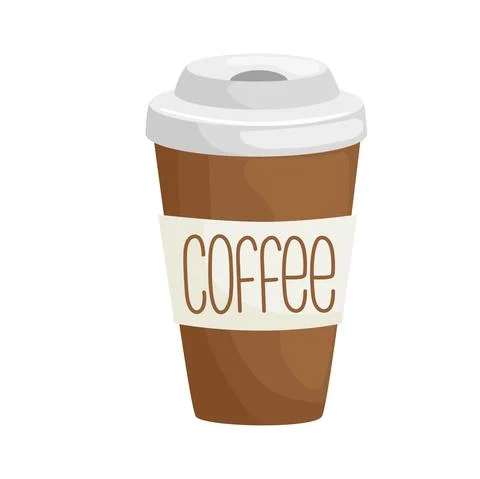 Coffee in take away container icon Stock Illustration