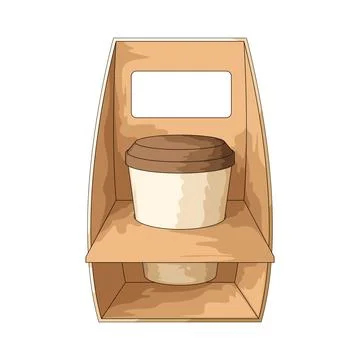 Coffee takeaway illustration Stock Illustration