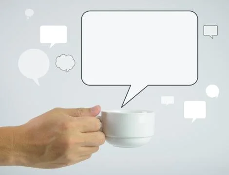 Coffee talk Stock Illustration