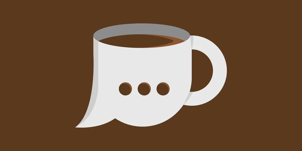 Coffee Talk Stock Illustration