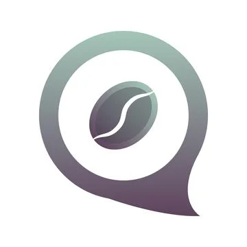 Coffee talk logo element design template icon Stock Illustration