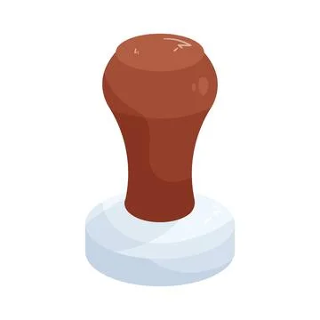 Coffee tamper Stock Illustration