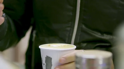 Coffee taste in bar Stock Footage 83714065