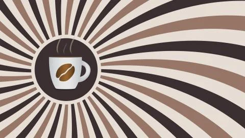 Coffee Template Background Vector Illustration Illustrazione stock