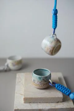 Coffee Testing Cup with studio light.. Stock Photos