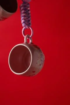 Coffee Testing Cup with studio light.. Stock Photos