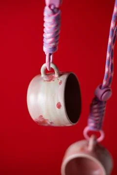 Coffee Testing Cup with studio light.. Stock Photos
