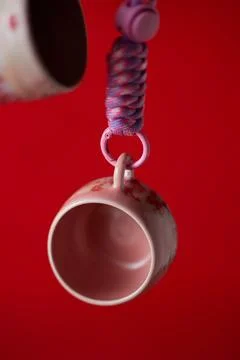 Coffee Testing Cup with studio light.. Stock Photos