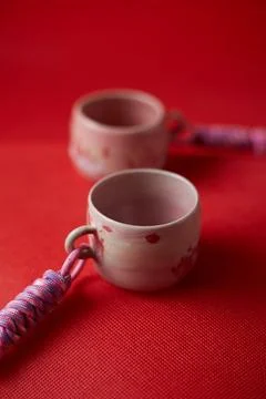 Coffee Testing Cup with studio light.. Stock Photos