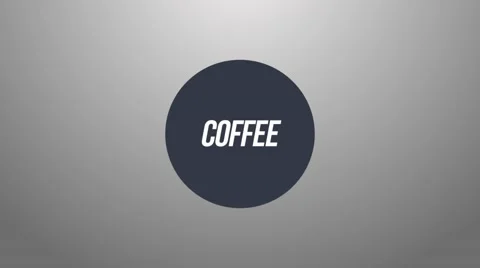 Coffee Text Animation Stock Footage 66112783