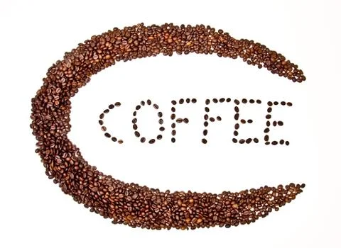 Coffee text Stock Photos