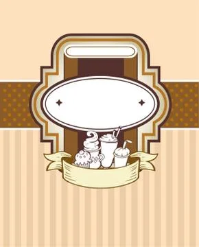 Coffee theme Background Stock Illustration