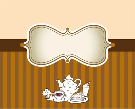 Coffee theme Background Stock-Illustration