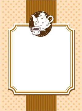 Coffee theme Background Stock Illustration