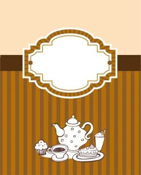 Coffee theme Background Illustrazione stock