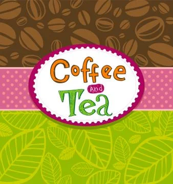 Coffee theme Background Stock Illustration