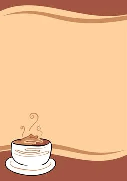 Coffee theme background Stock Illustration