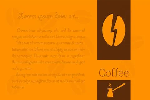 Coffee. There is a Place for the Text Block Stock Illustration