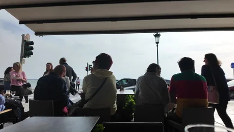 Coffee in Thessaloniki Stock Footage 337481895