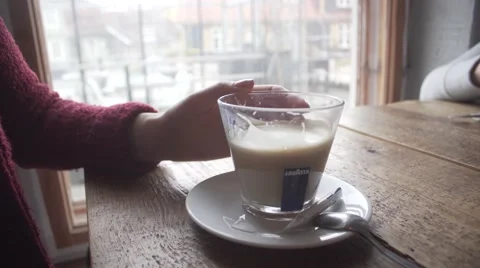 Coffee Time In Cafe Stock Footage 61521919