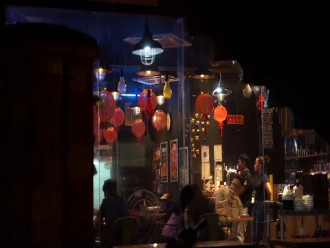 Coffee time at cafe Video stock 121862782