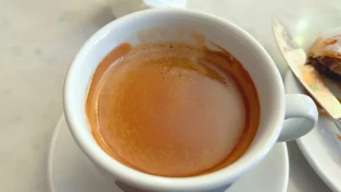 Coffee time in the cafe 스톡 동영상 248301450