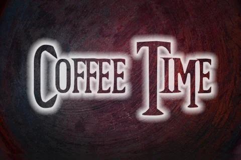 Coffee time concept Stock Illustration