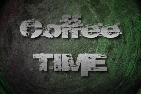 Coffee time concept Stock Illustration