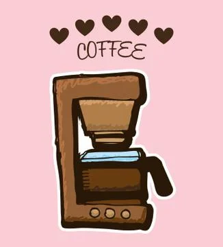 Coffee time design, vector illustration eps10 graphic Illustrazione stock