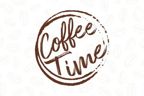 Coffee time-i like coffee t shirt Stock Illustration