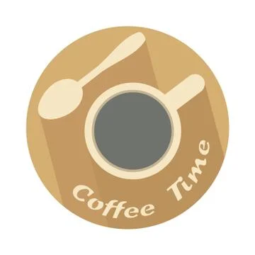 Coffee time icon Stock Illustration