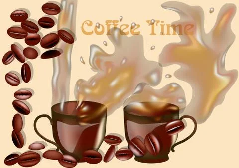 Coffee time Stock Illustration