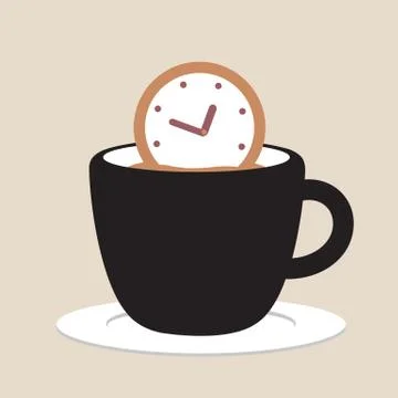 Coffee time Stock Illustration