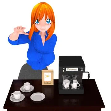 Coffee Time Stock Illustration