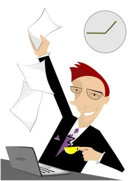 Coffee time Stock Illustration