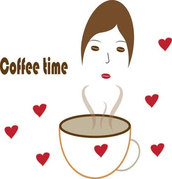 Coffee time Stock Illustration