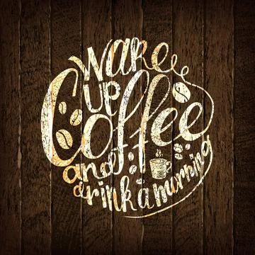 Coffee time. Lettering Stock Illustration