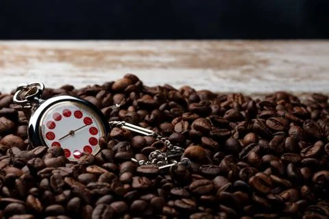 Coffee time red Stock Photos
