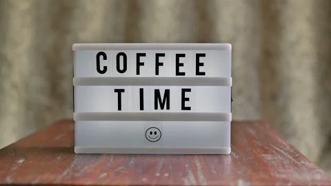 Coffee Time Stop Motion Stock Footage 154179854