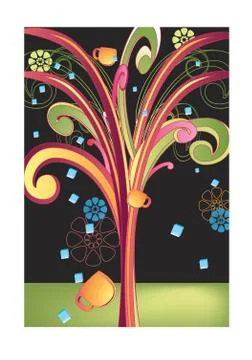 Coffee tree Stock Illustration