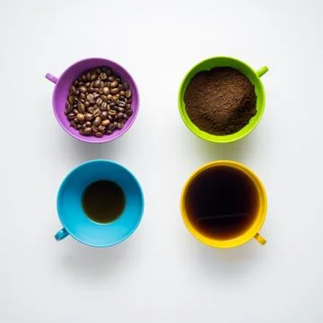 Coffee variations. Stock Photos