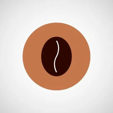Coffee vector design. Bean icon Stock Illustration